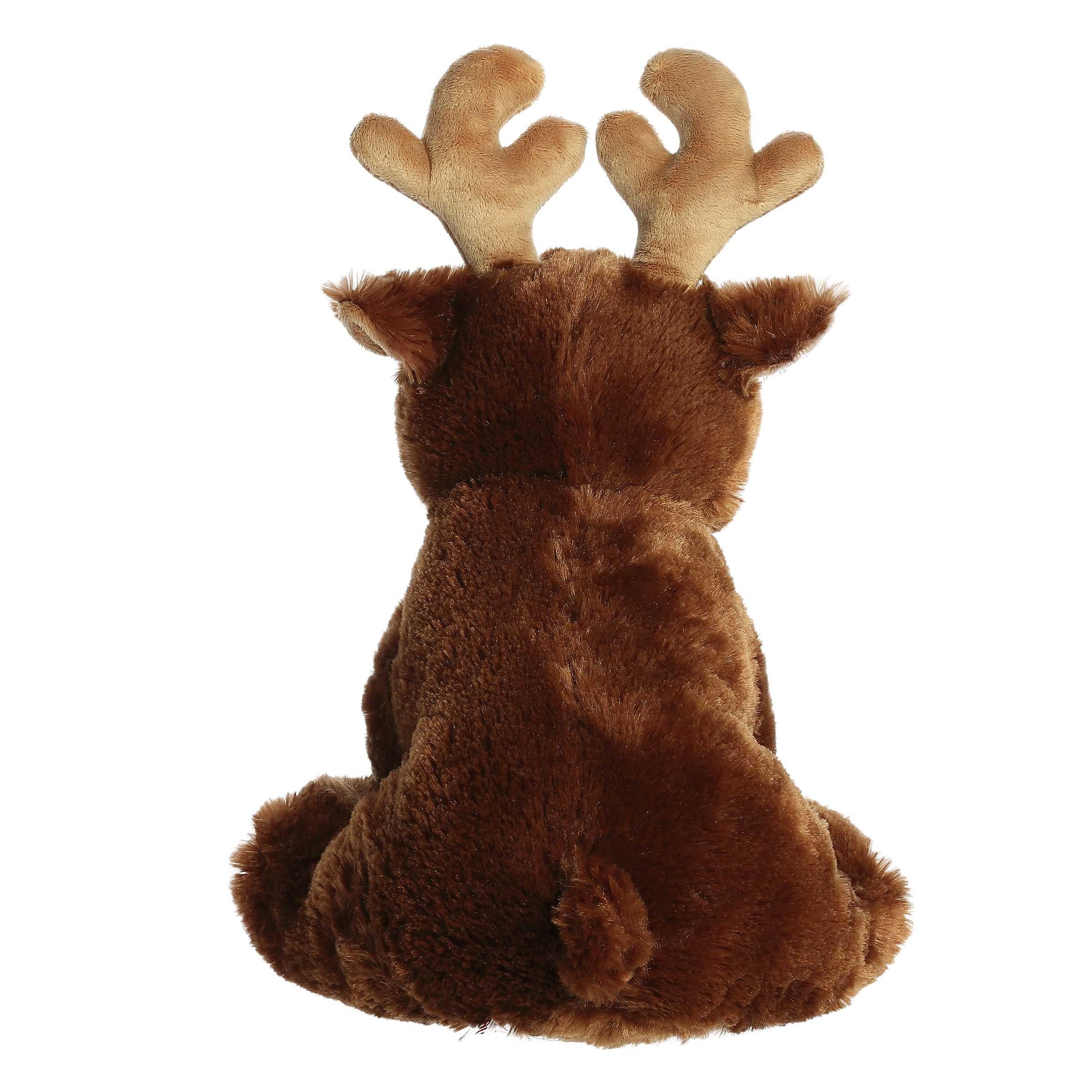 Aurora Rolly Pet Monty Moose Stuffed Animal - 5.5" Holiday Plush With Present Toy