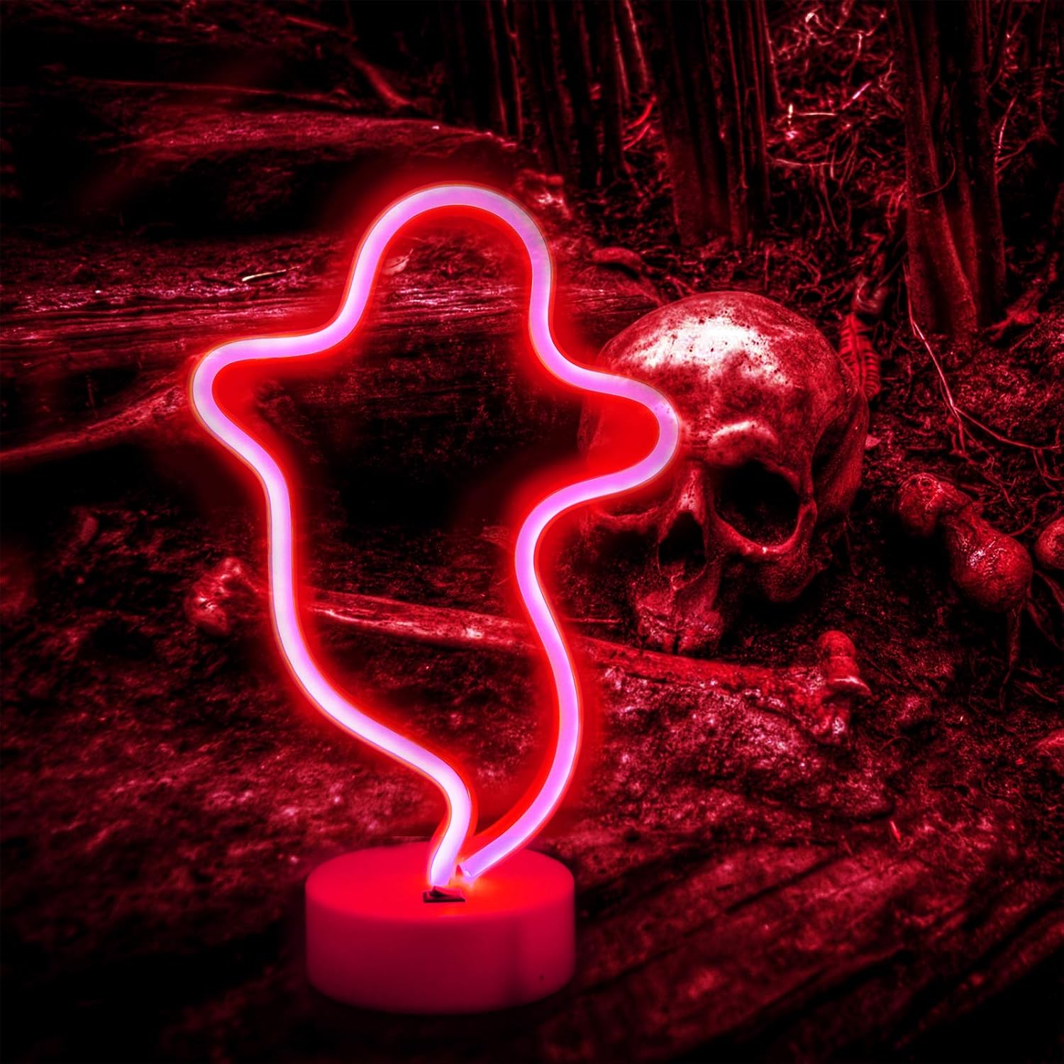 red neon ghost