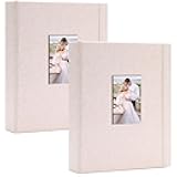 Mini Polaroid Photo Album Book 208 Photos 2x3 Inch Pictures for Fujifilm Instax Mini 7s 8 9 11 25 26 40 50s 90 Evo Z2300 Instant Camera, Polaroid Snap Beige 2 Pack