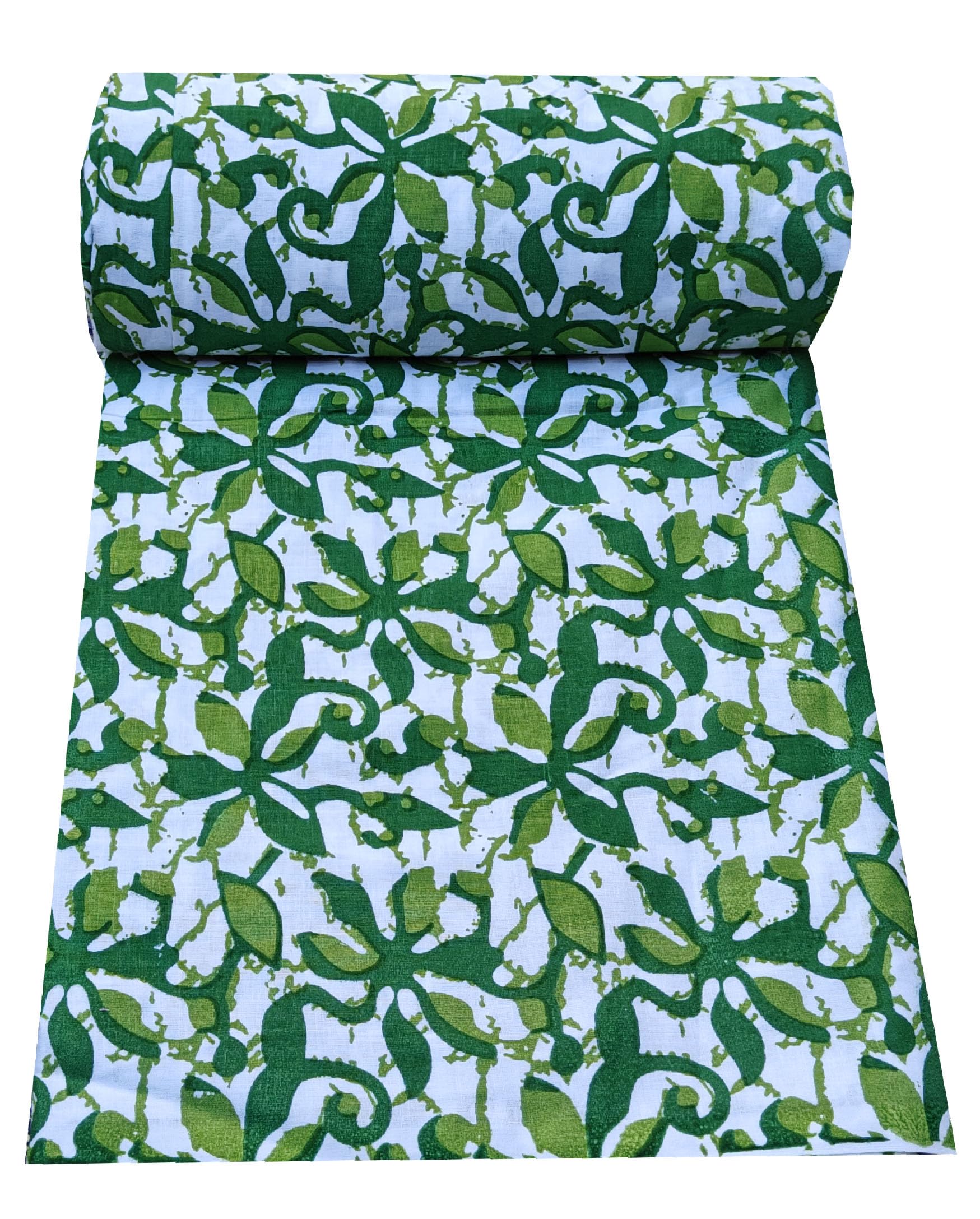 Cotton Fabric Material Sanganeri Printed Hand Print Cotton Fabric Print Women Dress Material Running Jaipuri Women Dress Material Kurtis Natural 43" Inches (3 Meter)-image-7
