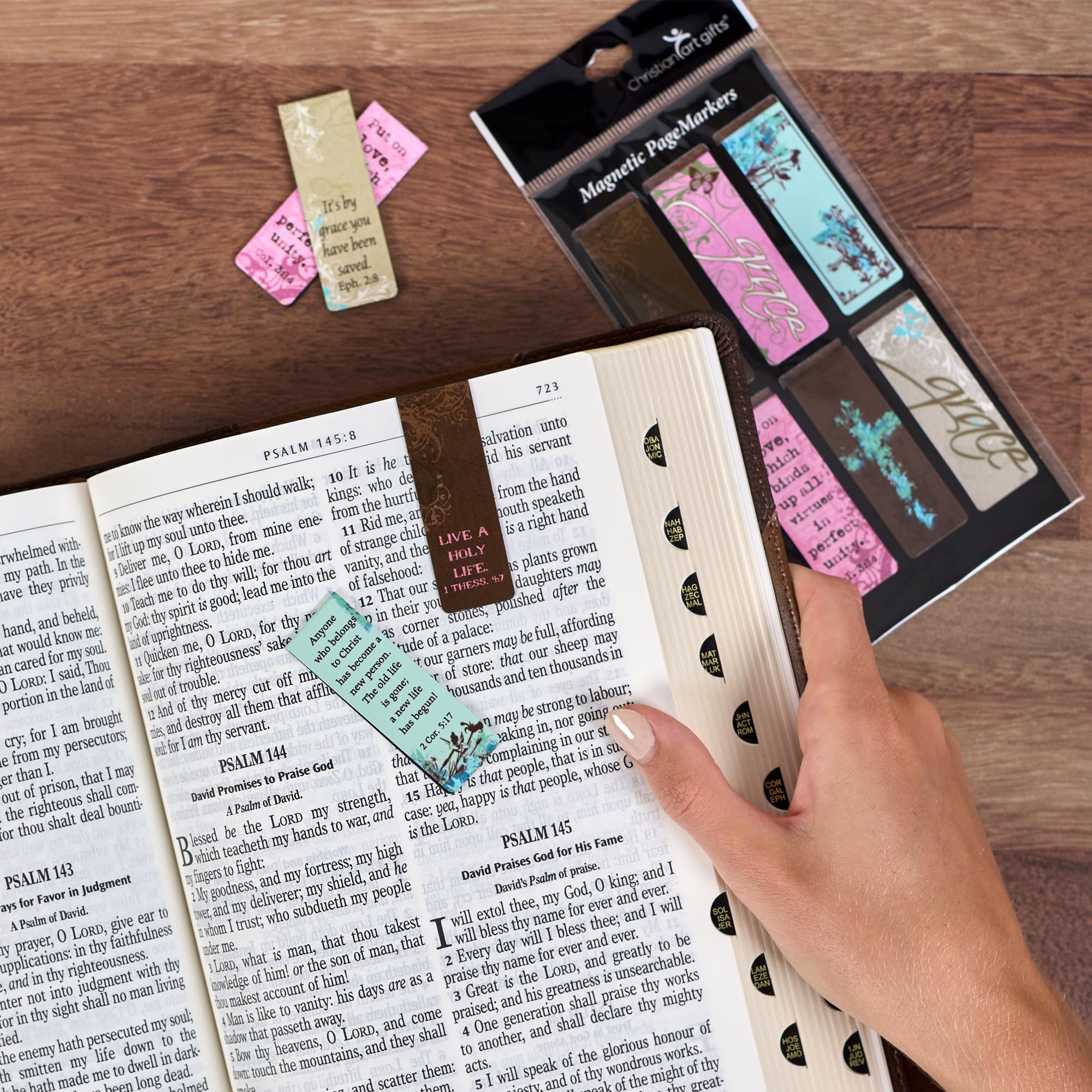 80 Pestañas Bíblicas En Francés - Separadores Litúrgicos Para Biblia Católica, Protestante Y Testigos De Jehová