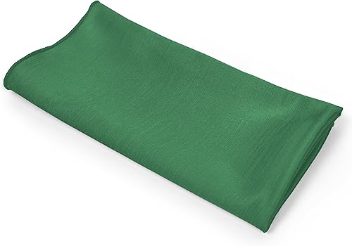 Miniatura 9 de Ultimate Textile -1 docena - Reversible Shantung Satin - Majestic - Servilletas de tela Majestic de 17 x 17 pulgadas verde esmeralda