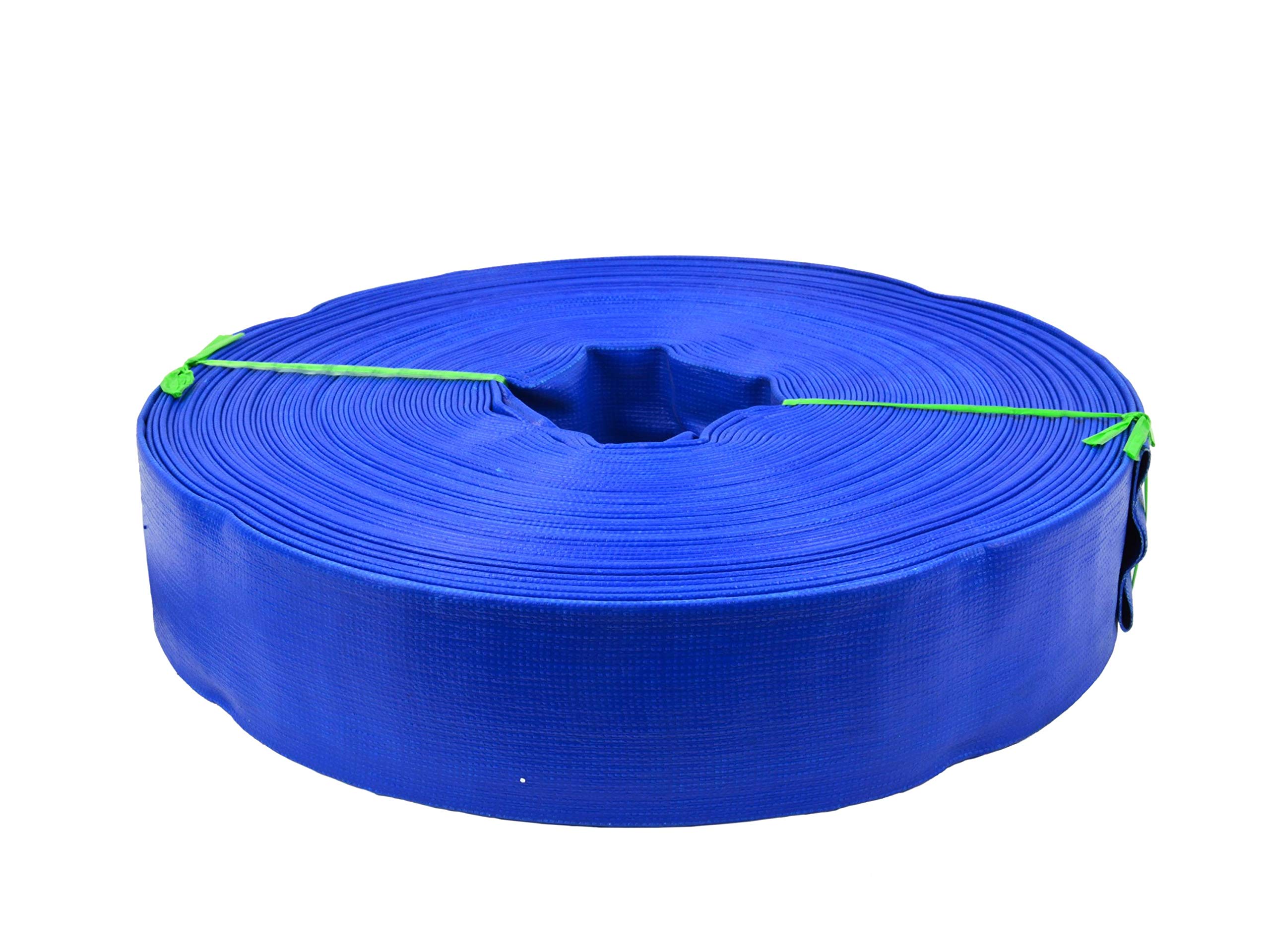 BSD Manguera Plana de Agua, Manguera para Descarga de Agua, Manguera de Incedios Plana de PVC, Manguera de Suministro de Agua - 50m 2” - 2bar