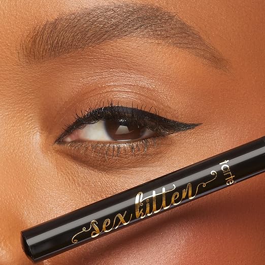 tarte sex kitten liquid liner – Liquid Eyeliner Pen with Castor Oil for Bold, Nourished Lashes, Waterproof, All-Day Wear, Easy to Apply, Vegan & Cruelty-Free, full size, black miniatura 2