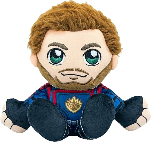 Bleacher Creatures Marvel Star-Lord - Peluche de Kuricha sentado de 8 pulgadas, juguete suave inspirado en Chibi