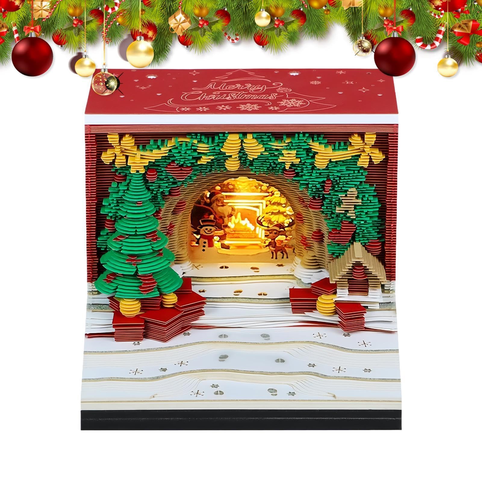Calendrier 3D Planificateur Décoratif Esthétique Arche Noël Effeuillable | Organiseur Calendrier De Bureau Pour École, Chambre, Fête, Anniversaire, Nouvel An, , Adultes Et Enseignant