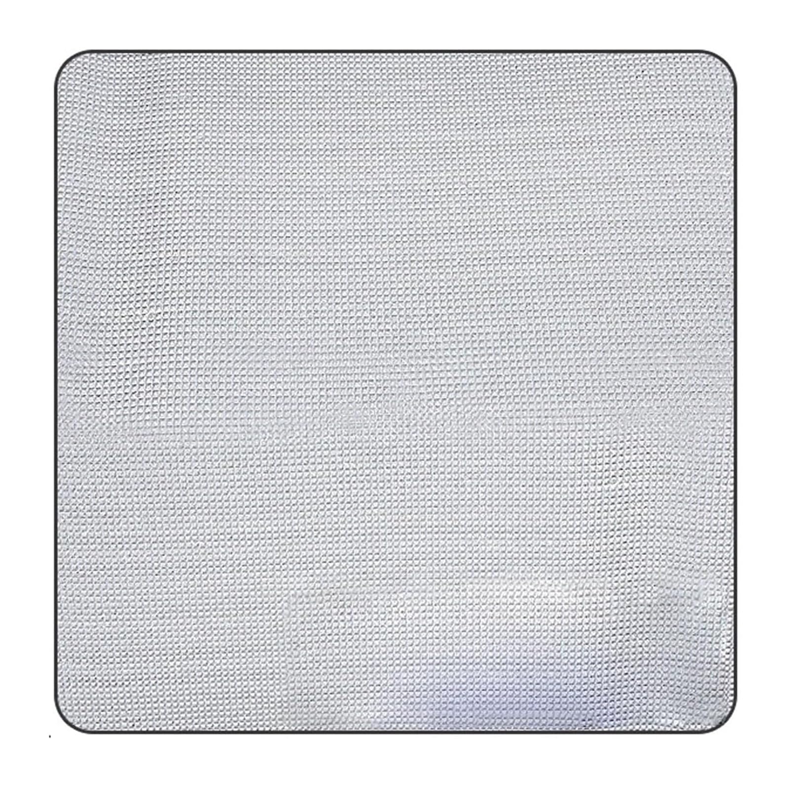 Esterilla de Camping de Aluminio, Estera de Camping con Aislamiento de Papel de Aluminio de 9 mm de Espesor 0,9-3,0 MX 2 m