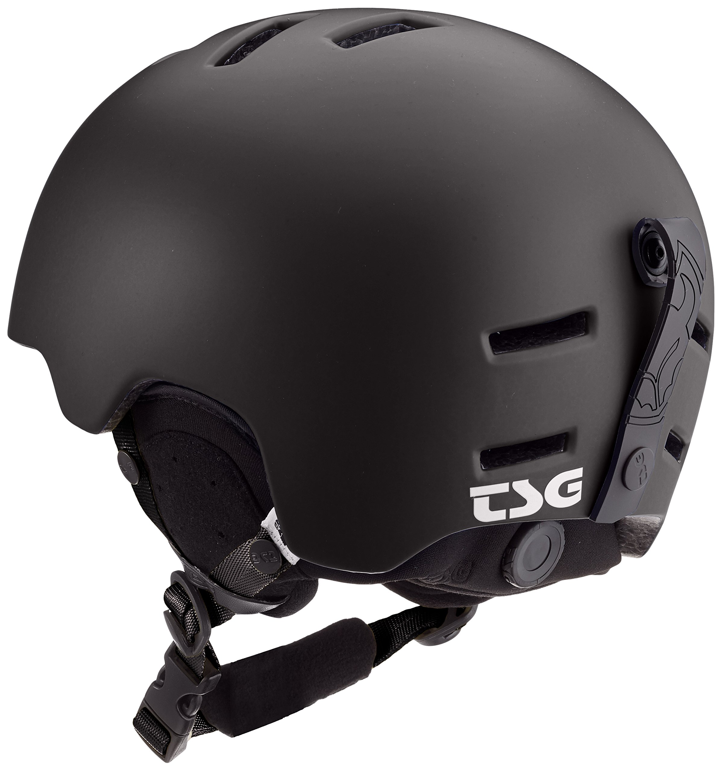 TSG Kinder Helm Arctic Nipper Maxi Solid Color, Satin Black, XXS/XS, 223010