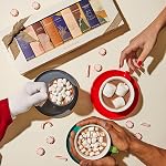 Thoughtfully Gourmet, Hot Chocolate Collection Gift Set, Flavors Include Salted Caramel, Double Chocolate, Peppermint, French Vanilla, Caramel and More, Packaged in a Gift Box with Bow, Set of 9
