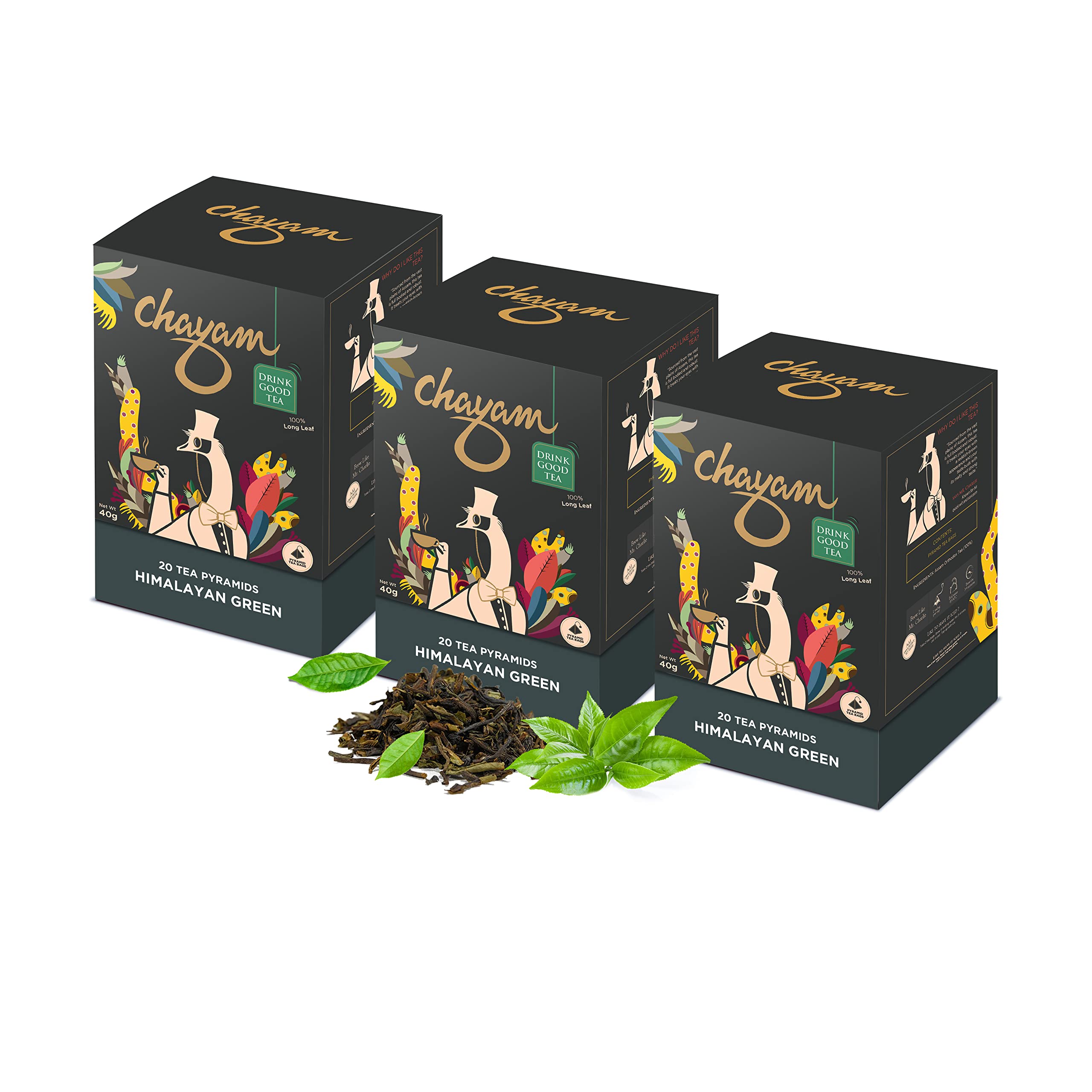 20 Tea Bags (Pack of 3) · Himalayan Green