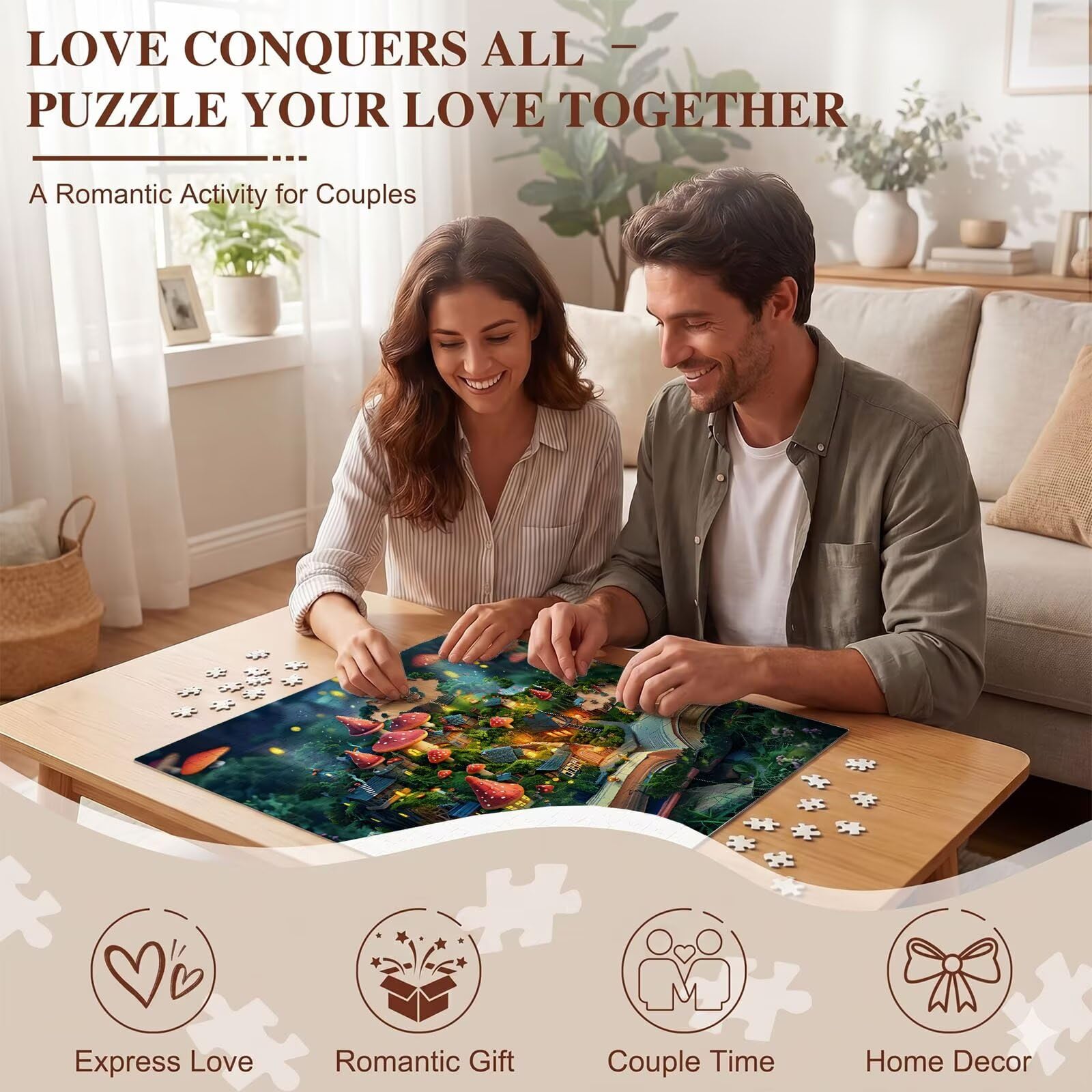 magia Libro-3 Puzzle 5000 Pezzi per Adulti, Puzzle in Legno - Collezione Classica con Poster Incluso -Sfida di Concentrazione e Passatempo Antistress, Gioco Educativo per Famiglia, 156 x 105 cm f0-796