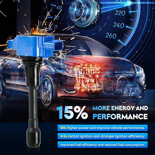 Miniatura 4 de Paquete de bobinas de encendido 4 piezas para Infiniti FX50 M56 Q70 Q70L QX60 QX70, Nissan March Altima Cube NP300 NV200 Rogue Sentra Tiida Urvan