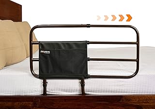 FOVERA Adjustable Bed Safety Rail for Adults, Elderly, Seniors & Surgery Patients – Assist Bar with Storage Pocket for Fal... Price In India