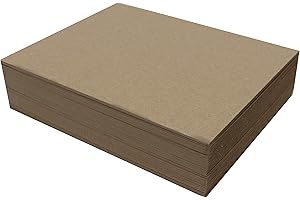 50 Pack Chipboard Sheets 8.5x11 for Versatile Craft Projects