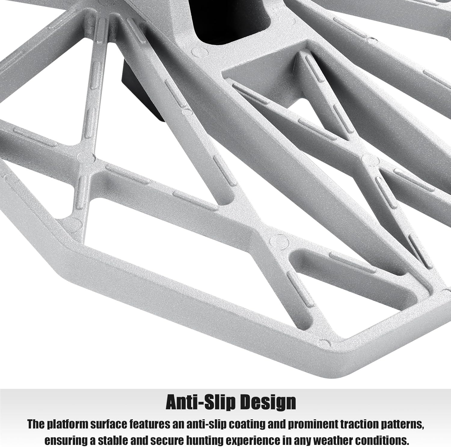 UIIHUNT Saddle Platform, Die-Cast Aluminum Construction Saddle Hunting Platform, Mobile Reliable Adjustable Hunting Platform, Silent Hunting Tree Saddle Hunting System Platform, Hunting Platform