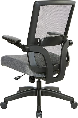 Miniatura 52 de Space Seating 867 Series - Silla de administrador ajustable con respaldo de malla transpirable, soporte lumbar y brazos abatibles acolchados,