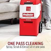 Vista 3 de Limpiadora de alfombras Rug Doctor X3 Comercial - Paquete Pro Oxy, incluye 1414 ml de limpiador Oxy