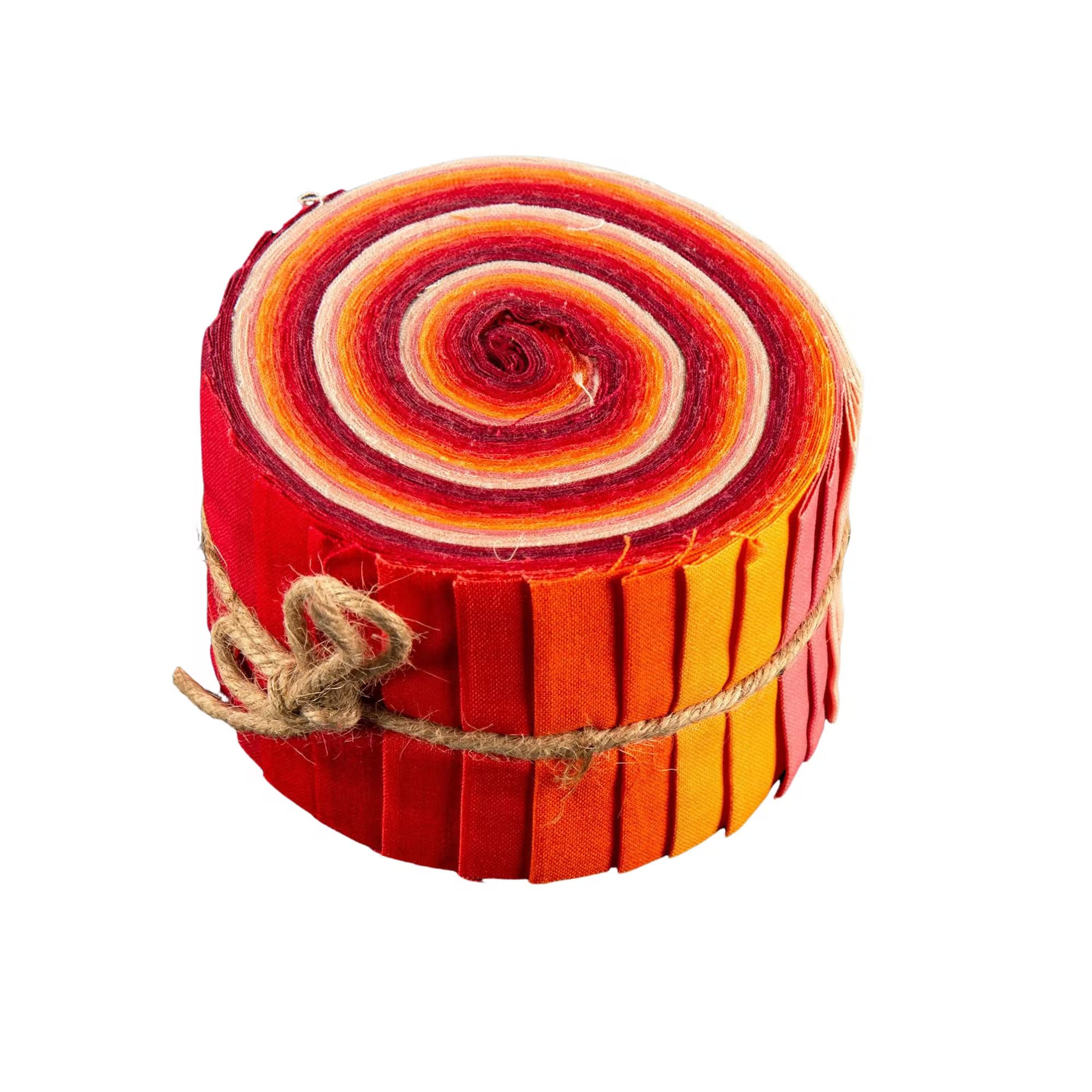 Fabric Freedom Natures Moods 20pcs 2.5'' by 42" Darling Clementine Plain Dyed Quilting Cotton Fabric Strip Roll for Crafts, Scrapbooking, DIY Sewing, Patchwork 100% Cotton Precut Bundle Jelly Roll