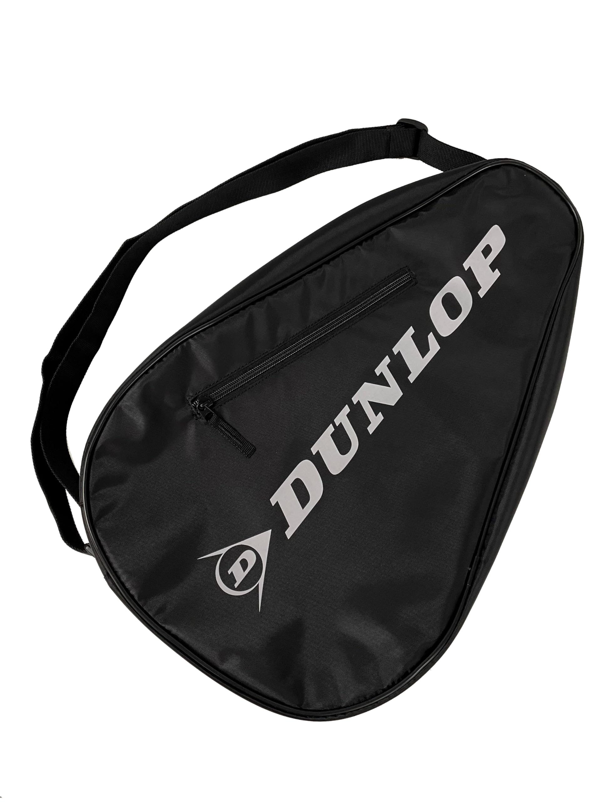 Dunlop Padel Small Paletero – Sac de Padel pour 2 Raquettes, Doublure Thermique Contre la Chaleur, Poche Extérieure pour Accessoires, Bandoulière Réglable, Résistant et Compact, Noir
