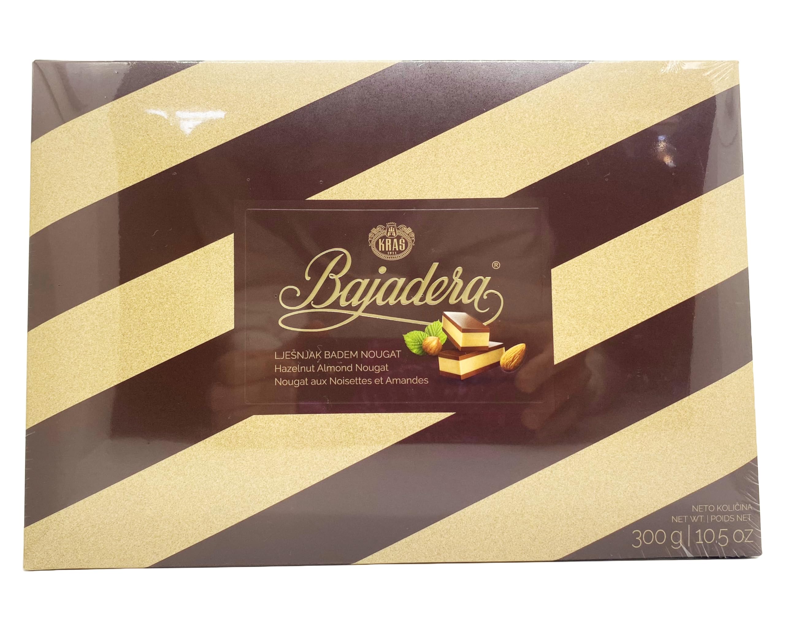 Premium Bajadera Diamond Chocolates with Finest Nut & Almond Viennese Nougat – Kosher, Halal, and Vegan Certified Bajadera Chocolates – Multipack Sizes (300 G, 6 PCS)
