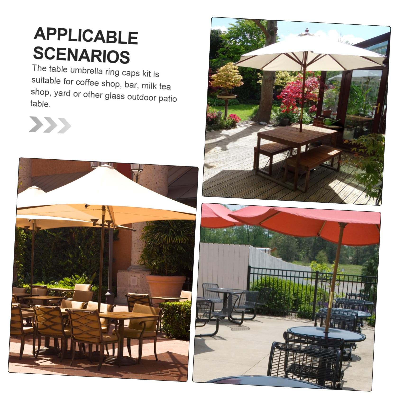 brown patio table umbrella hold ring Amazon.com : Kisangel 2pcs Silicone Umbrella Hole Rings Caps for Outdoor  Tables Brown Umbrella Ring Plug and Easy to Install Fits Patio Furniture :  Patio, Lawn & Garden