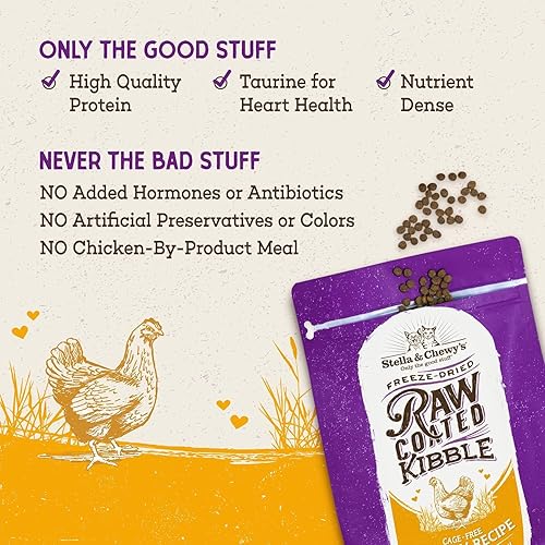 Miniatura 29 de Stella & Chewy's Comida para gatos con croquetas de primera calidad, sin granos, comidas ricas en proteínas, receta de salmón capturado