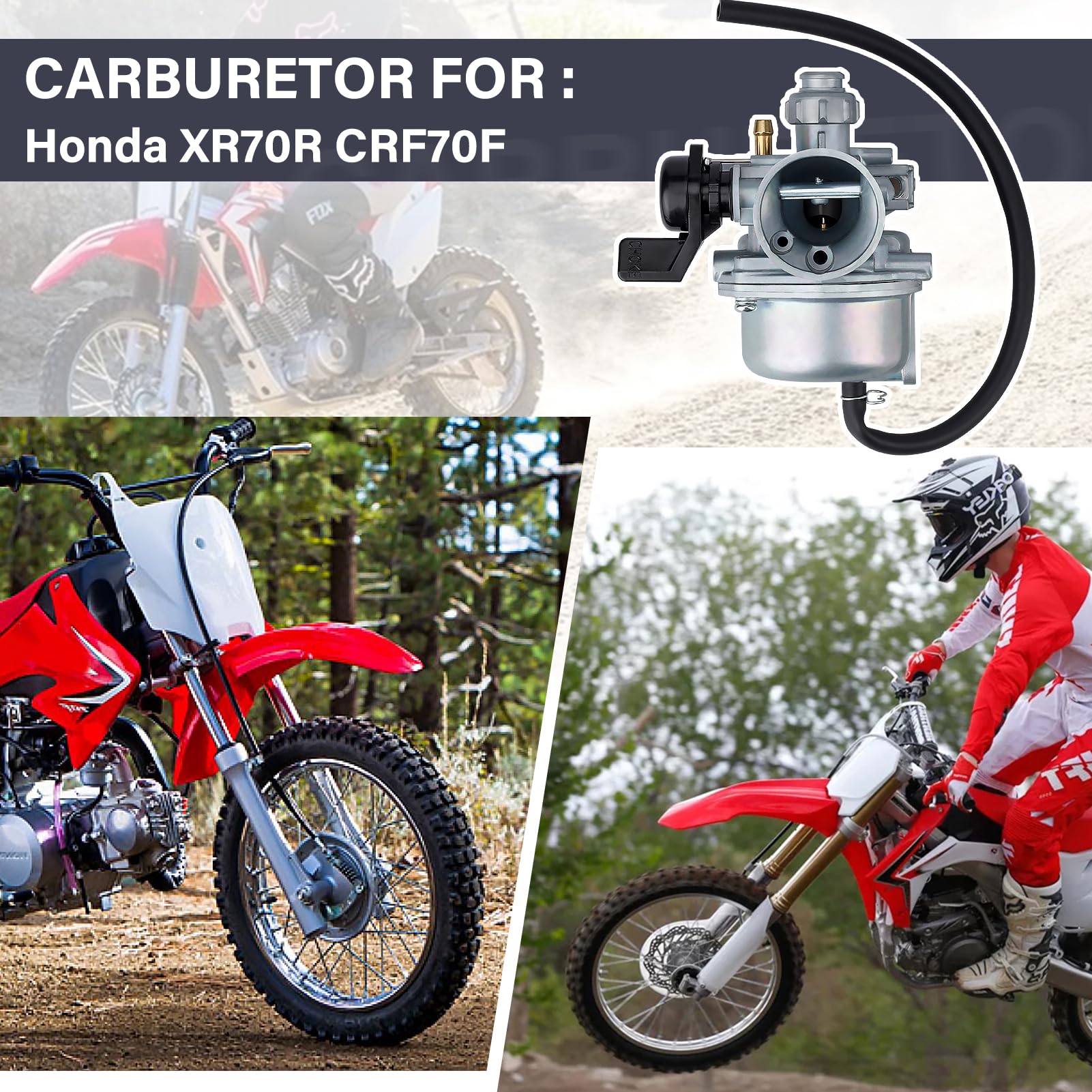 Amazon | CRF70 XR70 キャブレター 2004-2012 CRF70F 1997-2005 CRF70