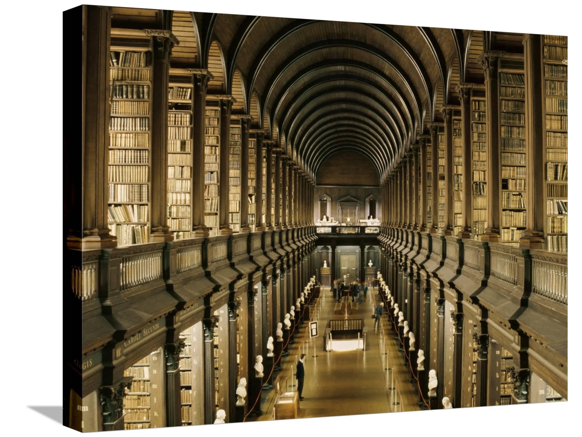 Amazon.co.jp: ART.COM キャンバスウォールアートプリント 図書館の