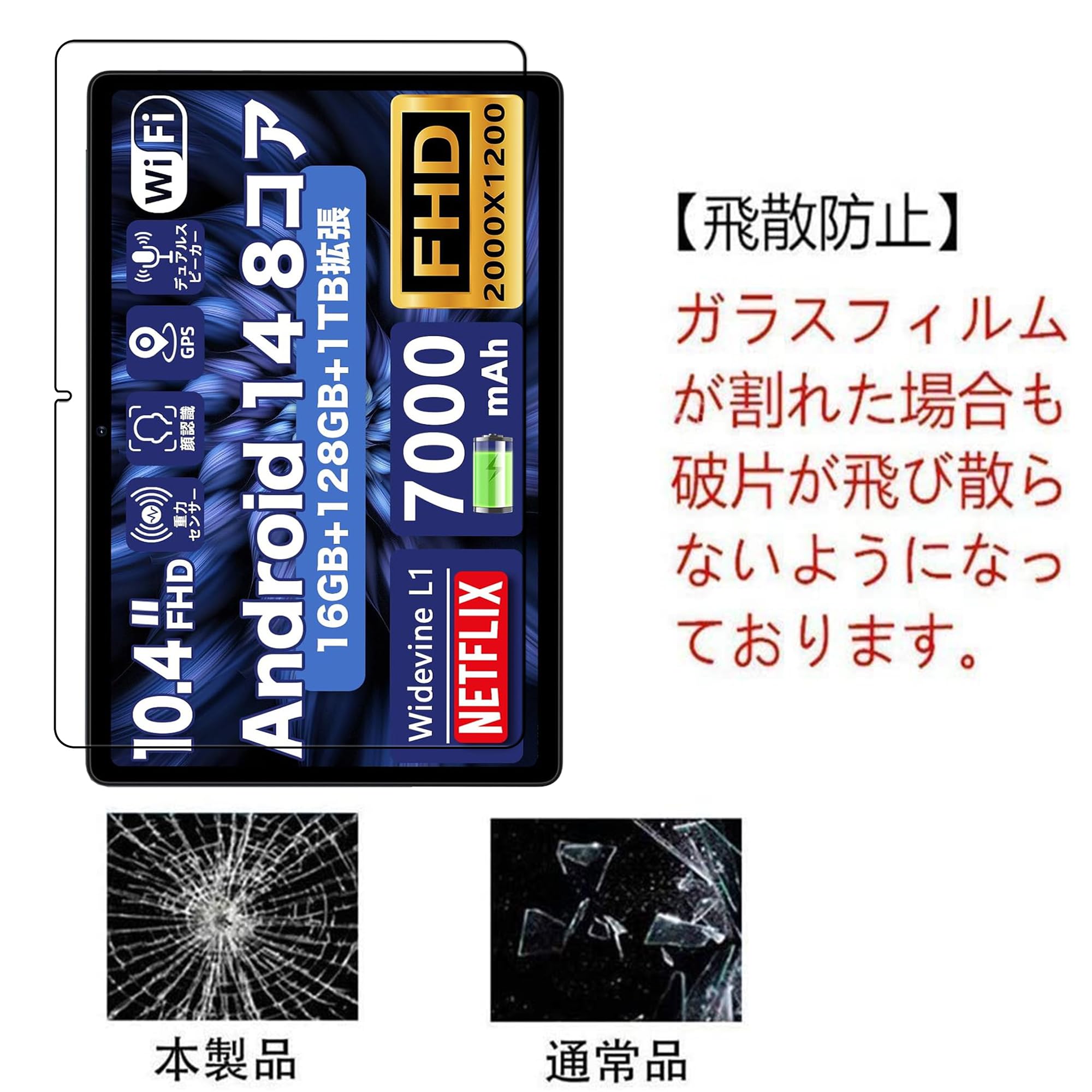 Amazon.co.jp: 【1枚】対応 For AvidPad S60 用 ガラスフィルム For