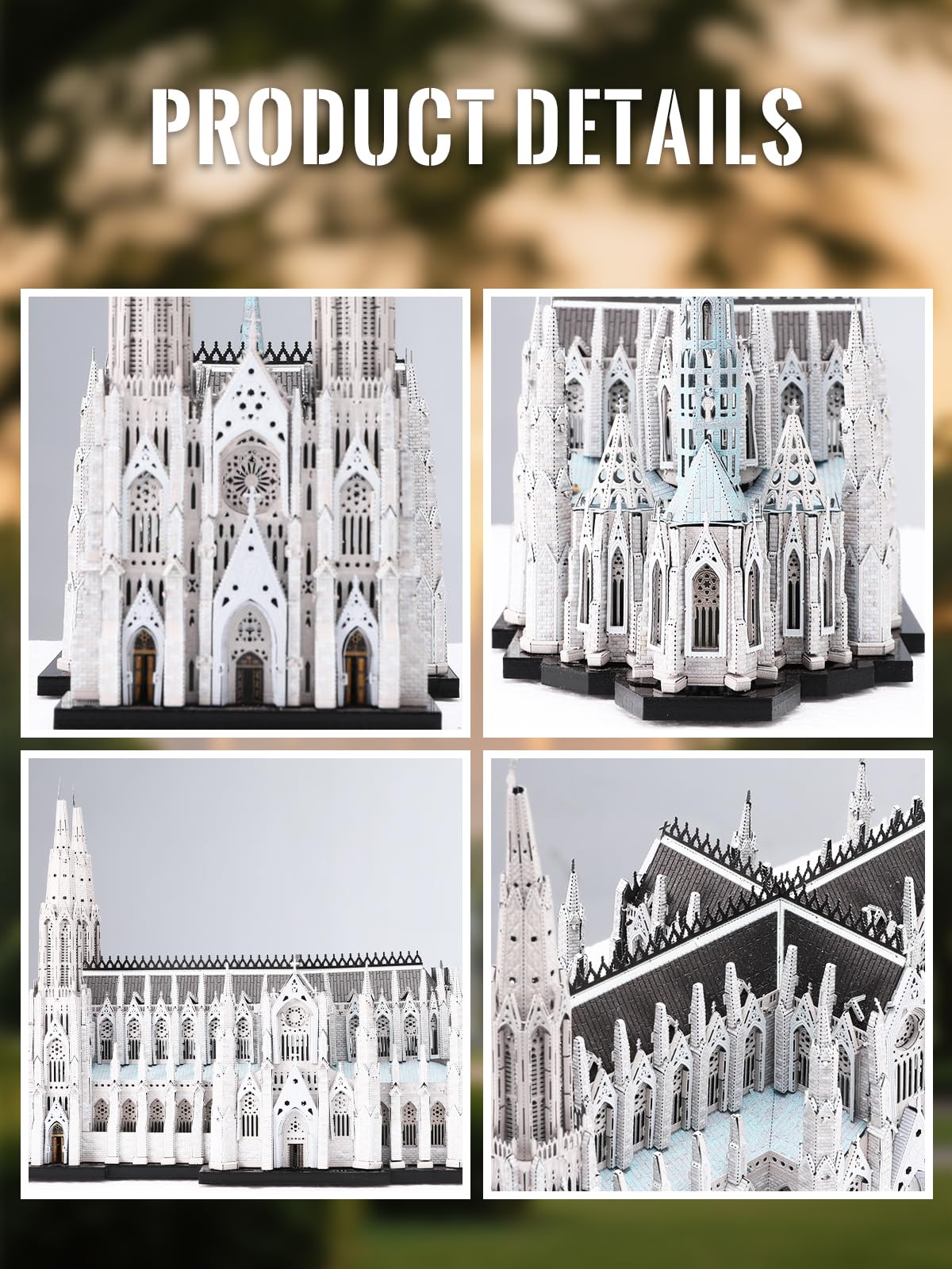 Piececool 3D Metal Puzzles for Adults, St. Patrick's Cathedral