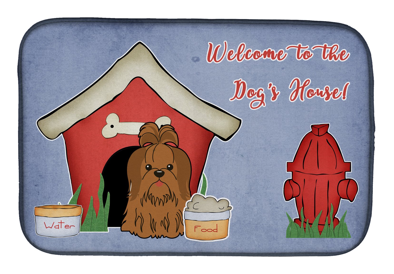 Tapis de séchage vaisselle Shih Tzu Caroline's Treasures haut de gamme