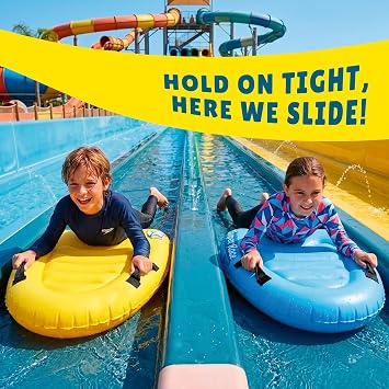 Super Race | Set of 2 Bodyboards for Kids | Special Inflatable Boards | For better Sliding and better Comfort - Slip'n Slide Water Games 100% Fun | OriginalCup