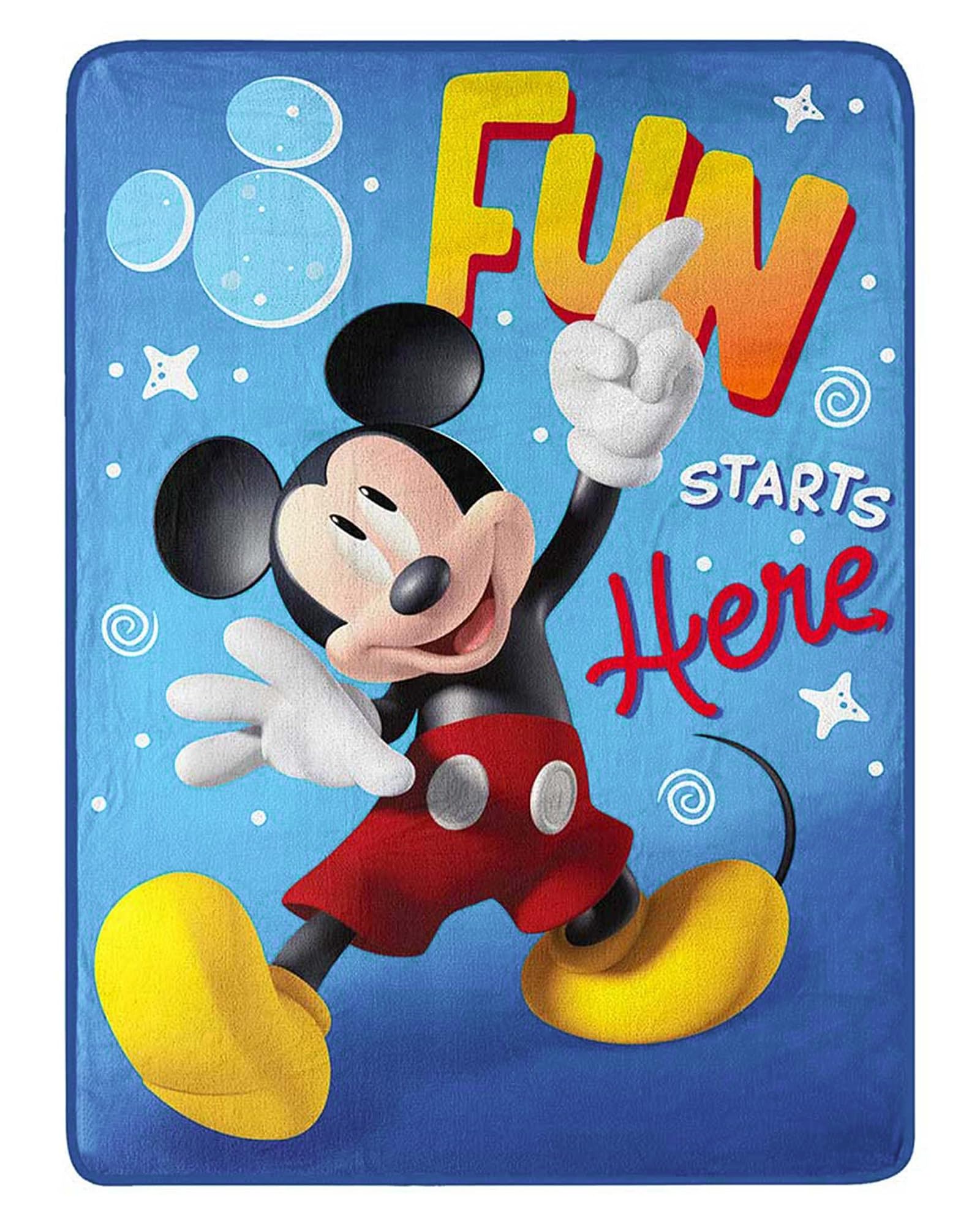 Couverture Mickey Mouse un cadeau d'anniversaire idéal pour enfant