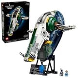 Star Wars Jango Fett’s Firespray-Class Starship Building Set for Adults - Attack of The Clones Collectible Model Kit and Room Decor - DIY Gift Idea for Men&comma; Women&comma; & Any Fans&comma; Ages 18&plus; - 75409