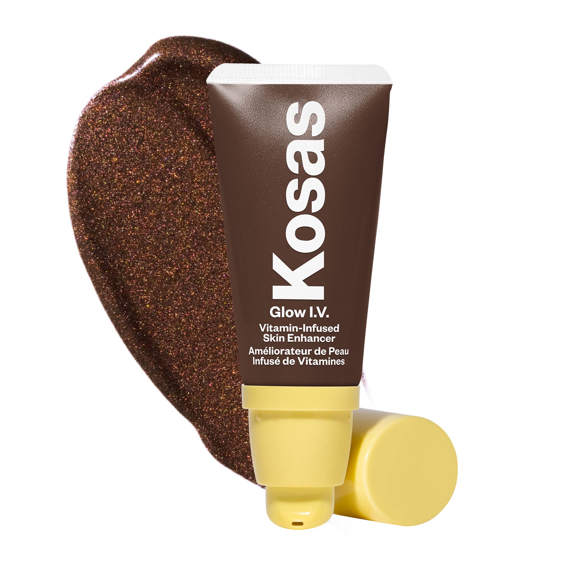 Kosas Glow I.V. Vitamin-Infused Skin Enhancer Face Makeup - Tinted Beauty Highlighter for a Healthy Glow - Reflect