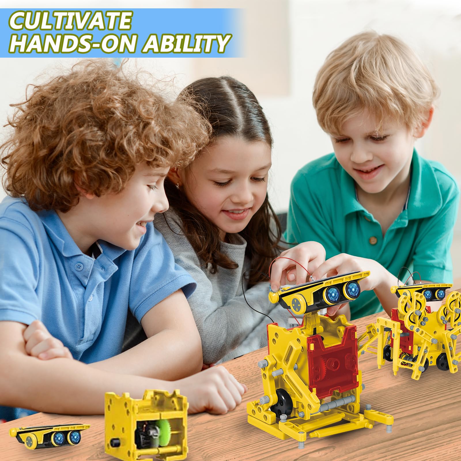 Solare Robot Giocattolo Bambini Giochi Bambino 8-12 Anni Maschio Ragazzo Regali Natale Compleanno Regalo