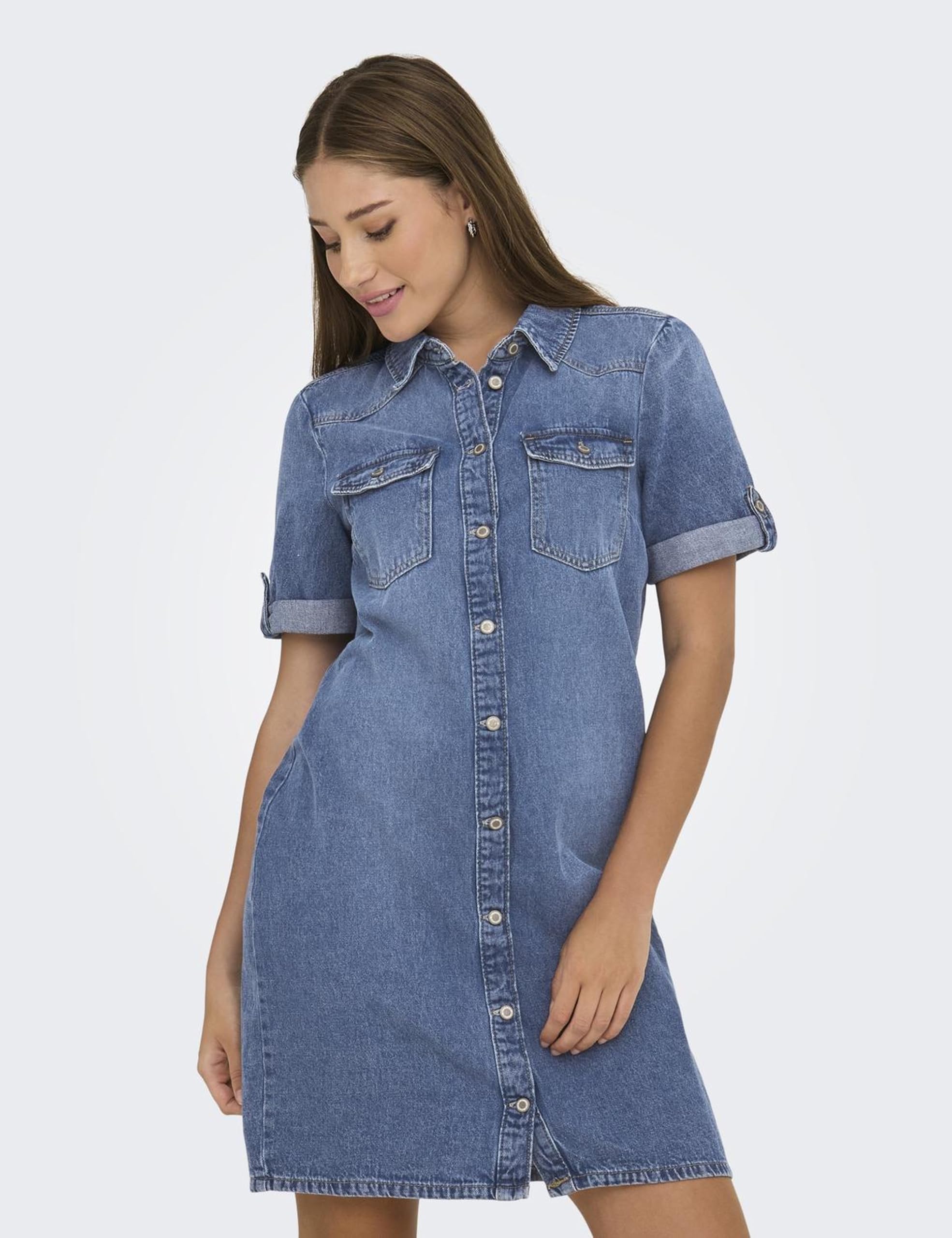 ONLY Onllisa S/S DNM Dress Gua Onllisa Robe Gua S/S DNM Femme (Lot de 1)