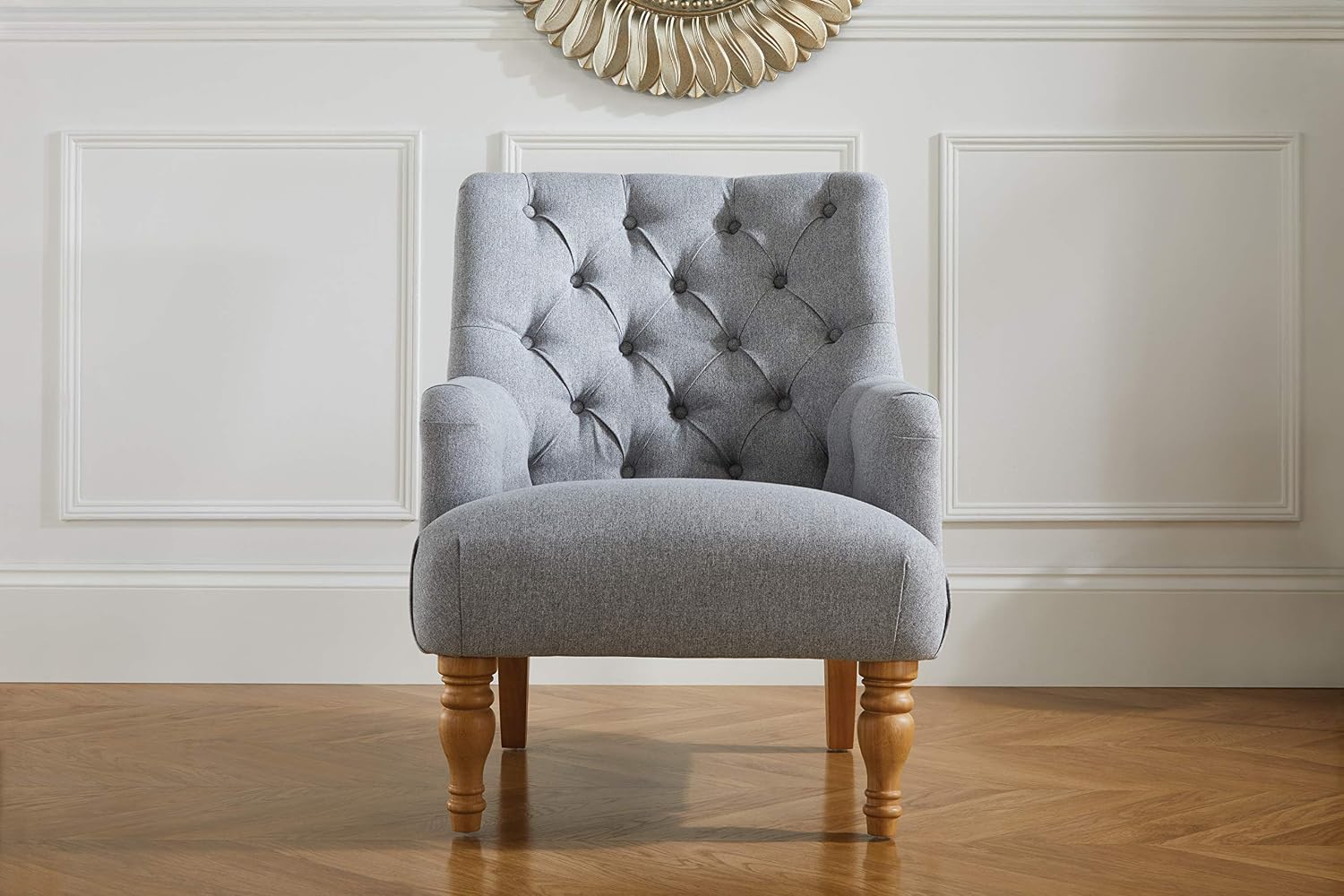 Birlea Padstow Fabric Chair, Grey, One Size - Image 3