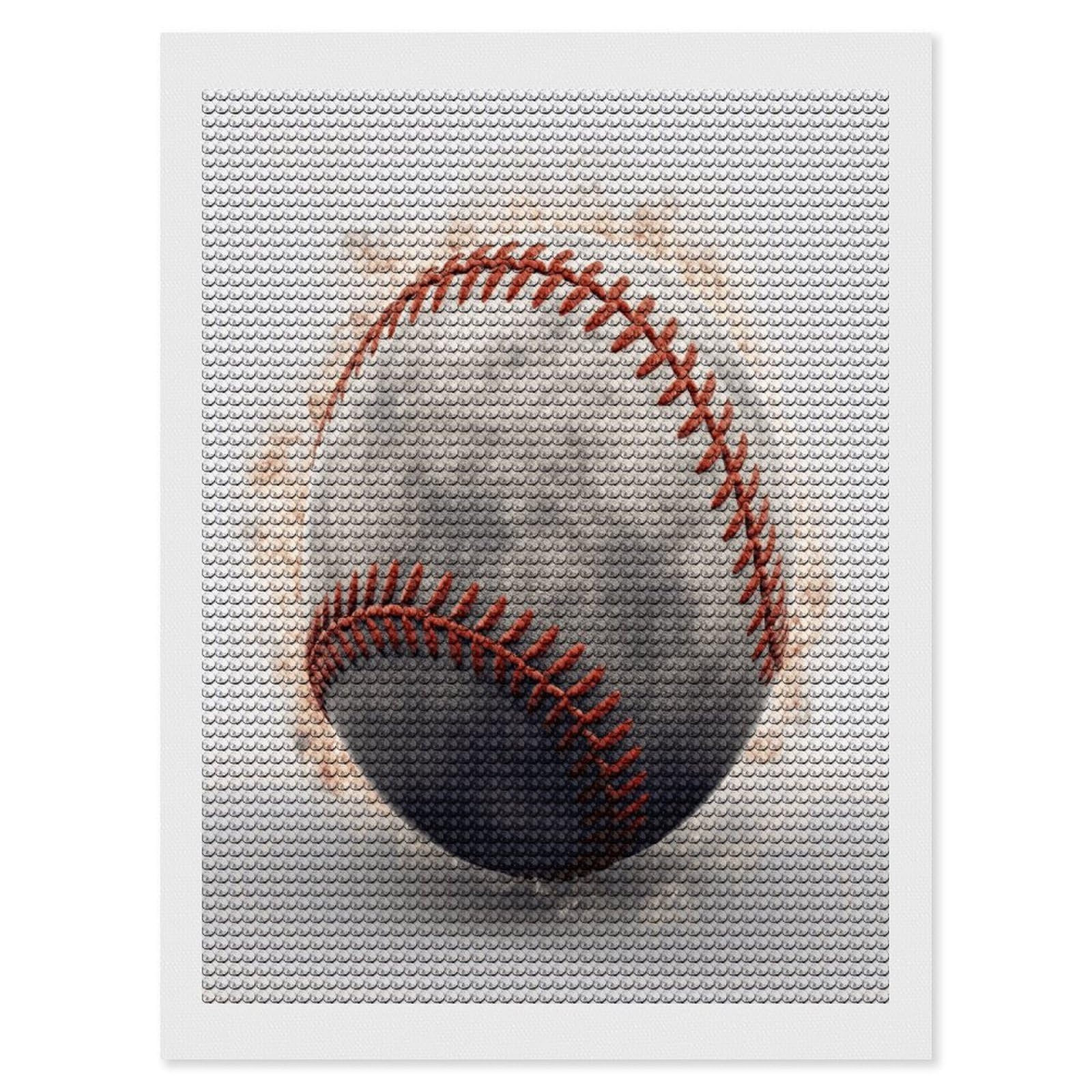 JTREHY Baseball Diamond Art Kits Personalized DIY Round Diamond Painting Kits for Beginner Full Drill Diamonds Dots Paintings for Adults Gem Art Crafts Home Decor