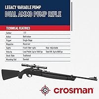 Vista 7 de Crosman CLGY1000KT Legacy - Rifle de aire de bomba variable calibre.177 con perdigones/BB y mira