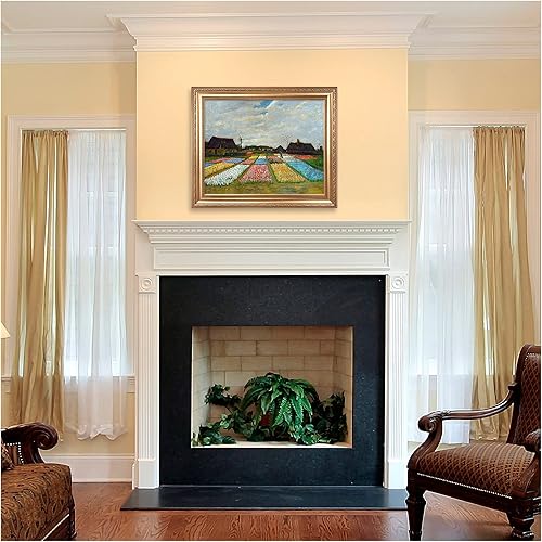 Miniatura 946 de A&T ARTWORK The Starry Night de Vincent Van Gogh. Tamaño del marco: 36 x 30 pulgadas, tamaño de la imagen: 30 x 24 pulgadas, reproducciones clásicas