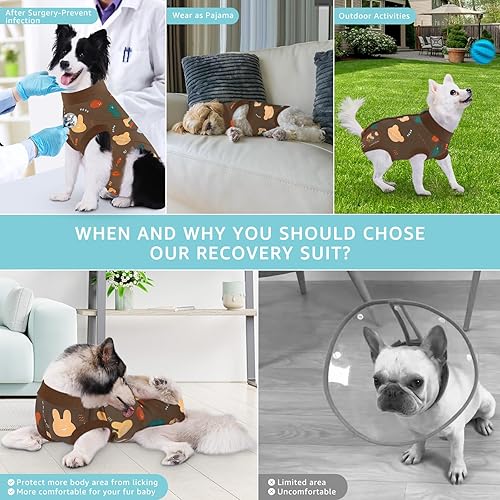 Miniatura 36 de Traje de cirugía para perros pequeños, esterilización femenina, traje profesional de recuperación para perros después de la esterilización, traje 2