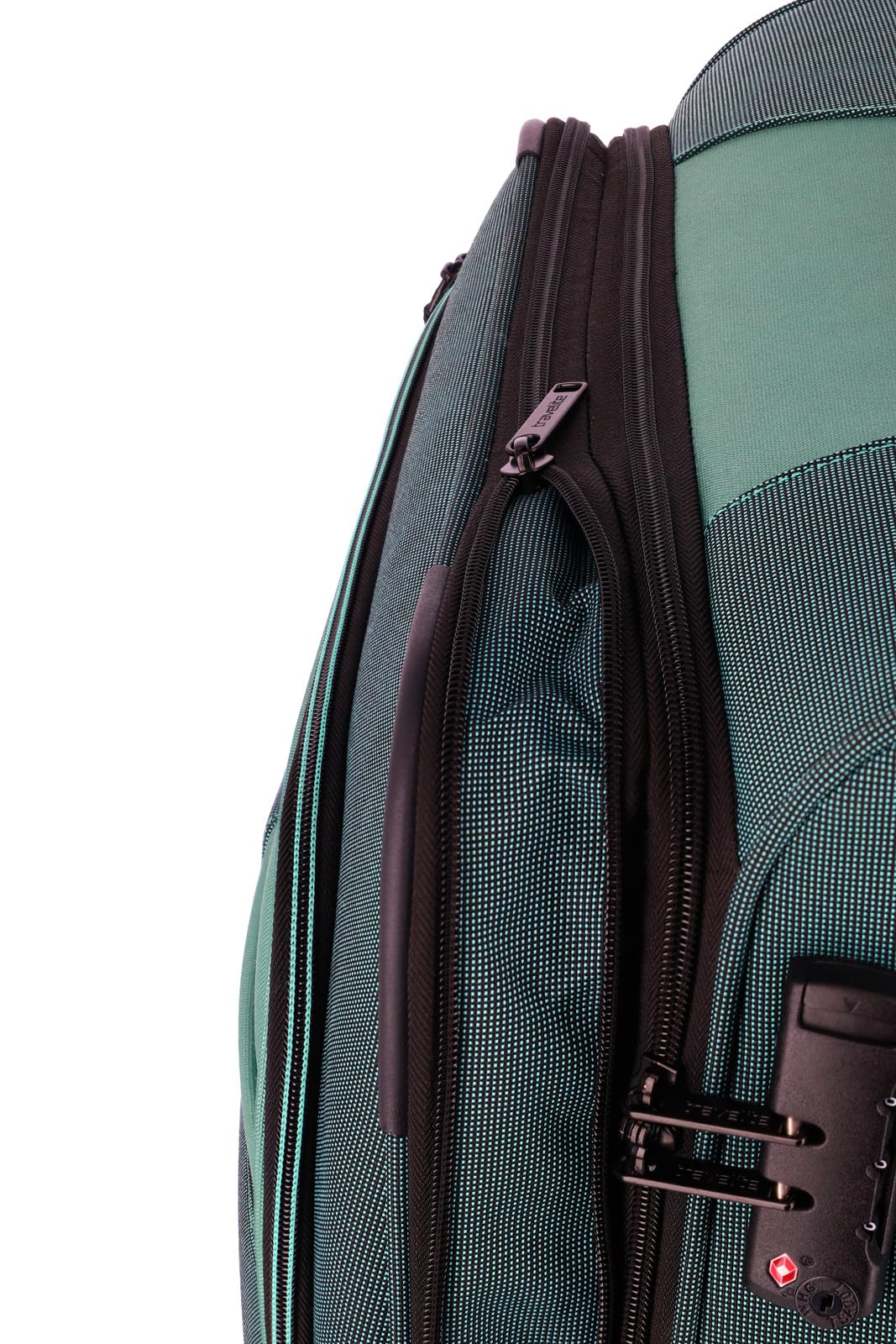 Travelite Zestaw walizek 4-częściowy, miękka obudowa, 4 rolki, Eukaliptus (zielony), Trolley L erw. (77 cm), casual
