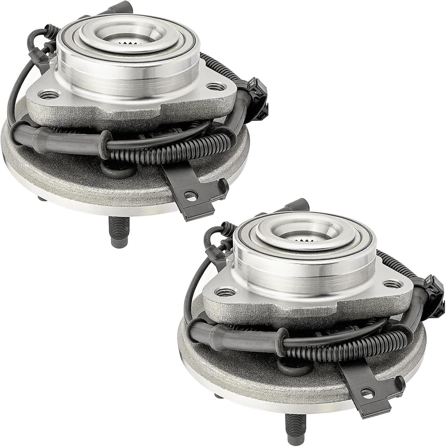 515078 2pcs Front Wheel Hub Bearing for Ford Explorer Sport Trac 2007-2010, for Explorer 2006-2010, for Mercury Mountaineer 2006-2010, 5 Lugs W/ABS