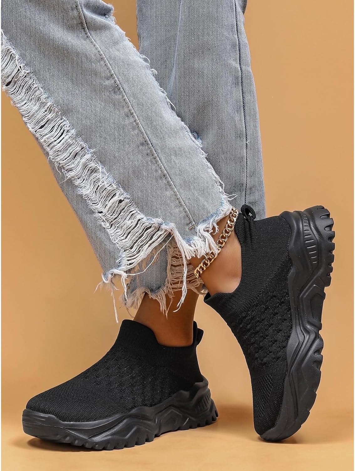 Women's Slip On Sneakers Non Slip Work Nurse Babe Shoes Lightweight Breathable Casual Soft Sole Shoes Lightweight Slip On Comfortable Sneakers for Running Travel Tennis Fashion - Image 3