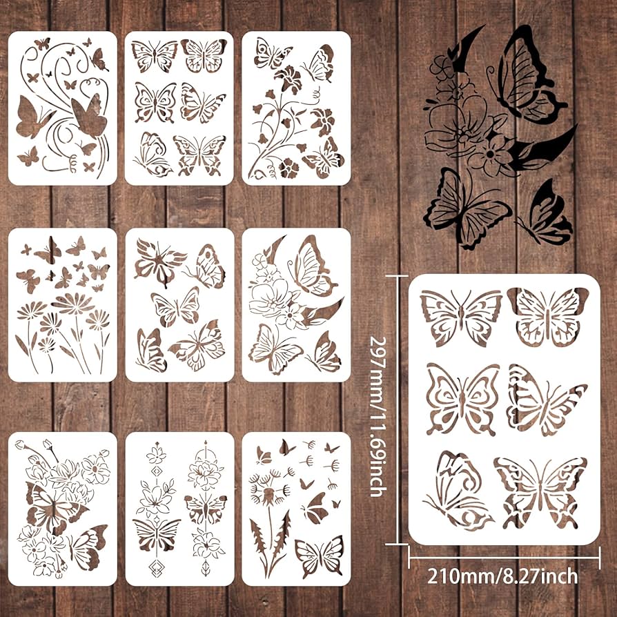 Wild Flowers Stencil Flower Stencils For Painting Flower