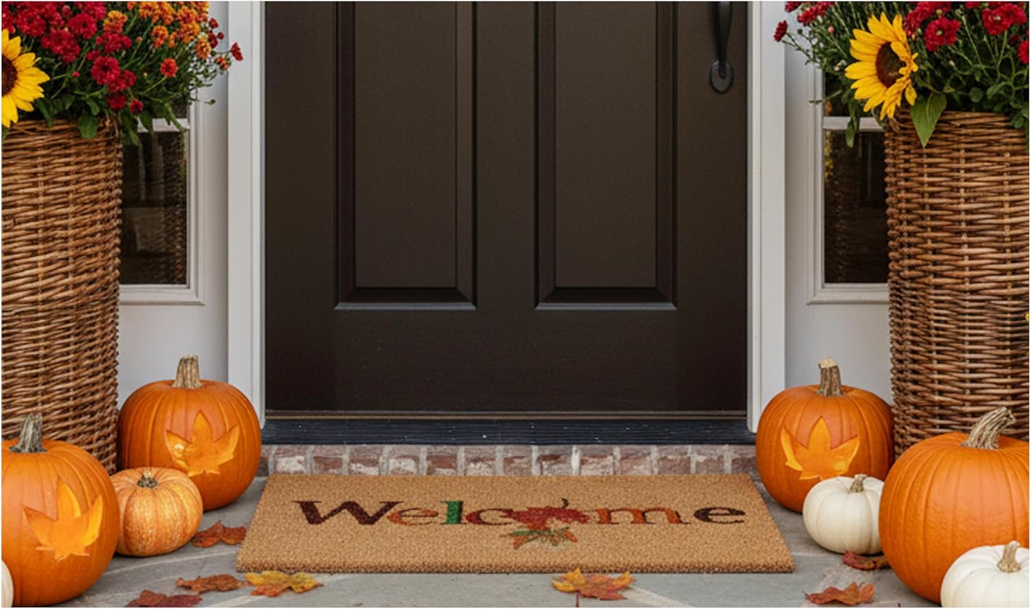 Calloway Mills AZ121301729 Colorful Fall Doormat, 17" x 29", Multicolor