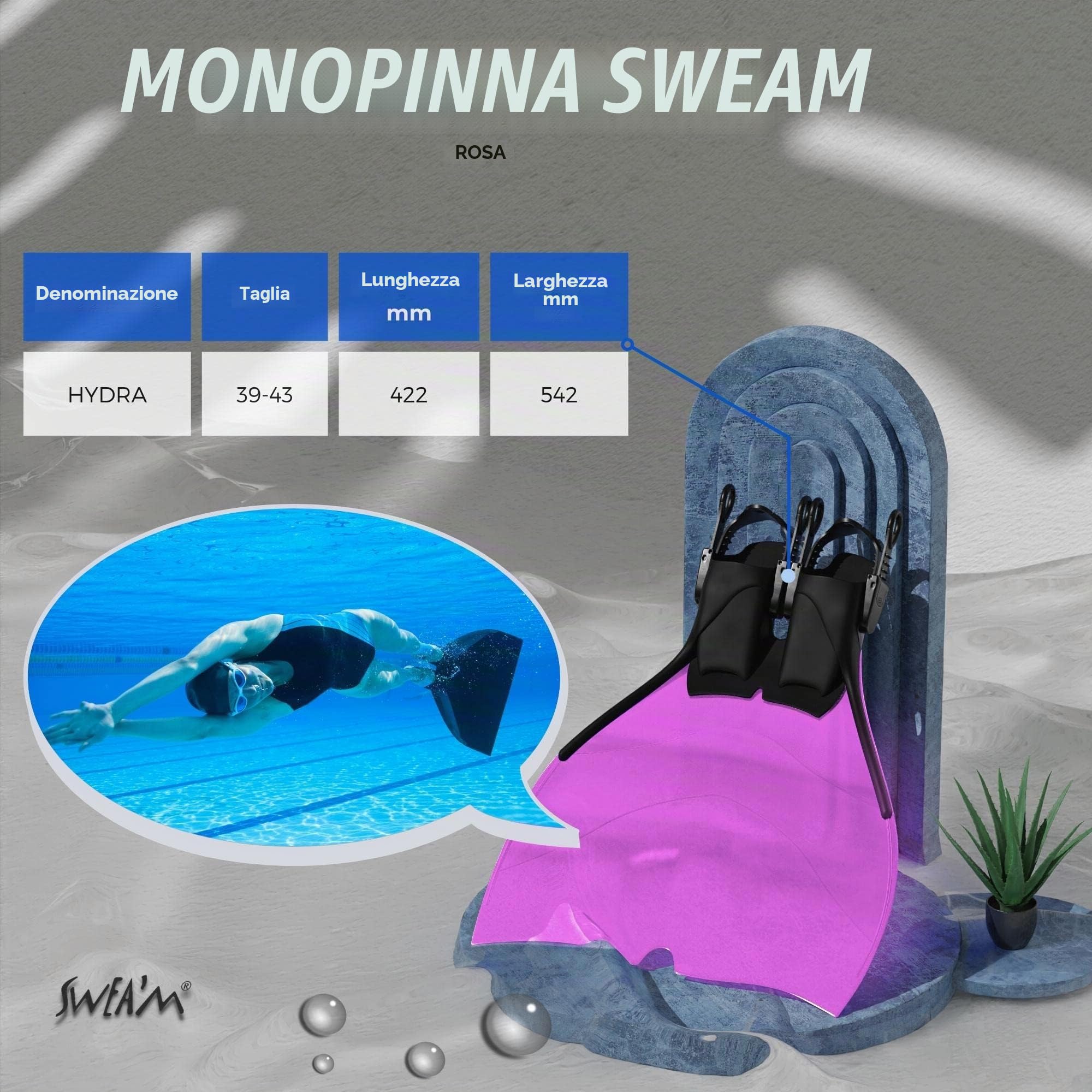 Sweam - Monopinna Regolabile 39 - 43 Rosa