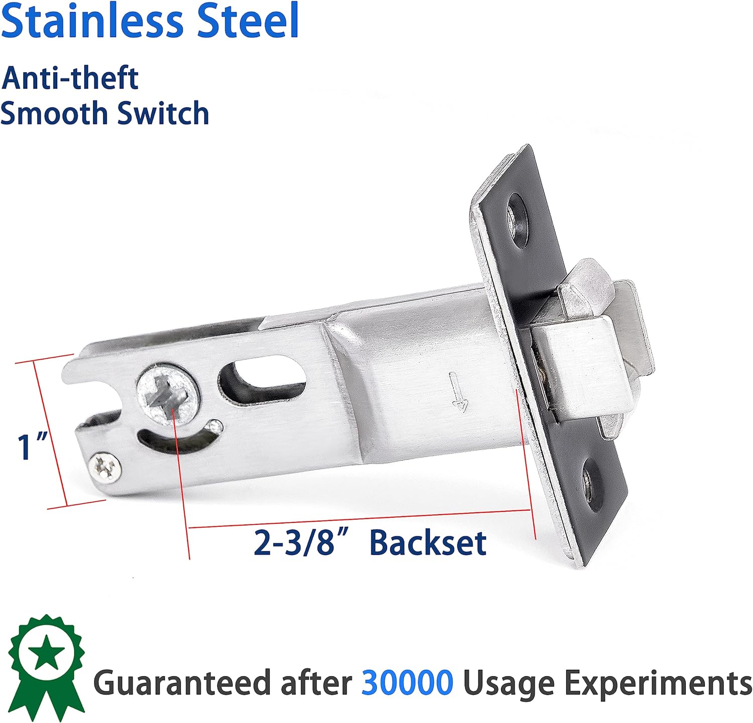 Dontay 2 Pack Pocket Door Lock with Pull, Color Coded Indicators, Privacy (Bed/Bath) Handles Latch, 2-3/8" Backset, Hardware for 1 3/8” to 2 3/16” Thickness Door (2, Matte Black)