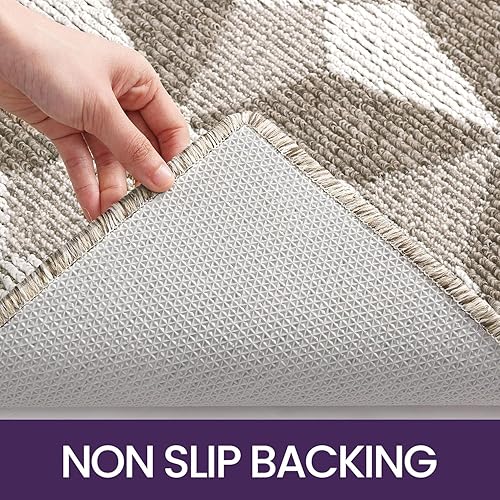 Miniatura 4 de DEXI Tapete antideslizante para puerta de interior tapete de perfil bajo lavable para puerta delantera entrada interior 24 x 36 pulgadas marrón